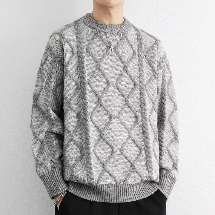 Diamond Aran Crew
