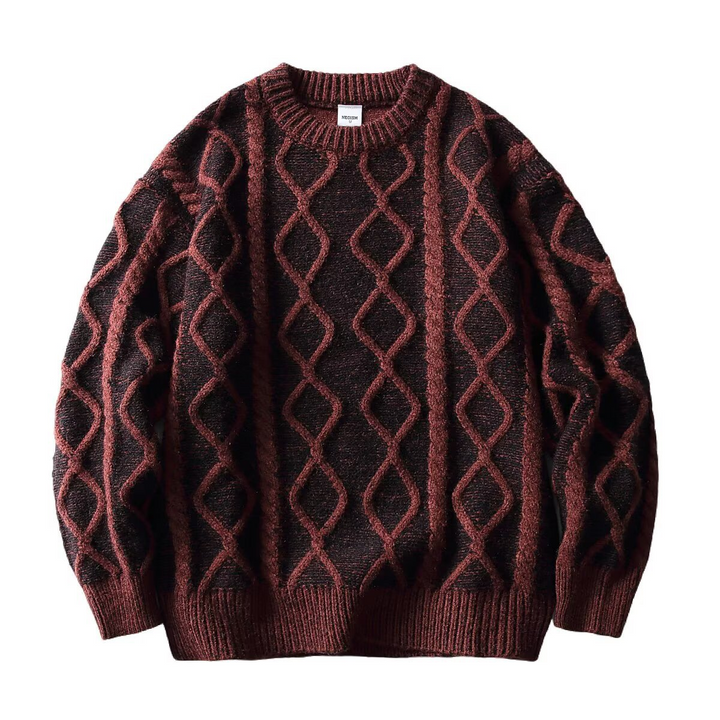 Diamond Aran Crew