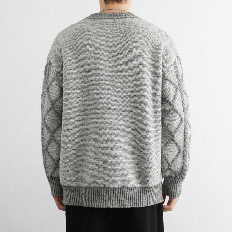 Diamond Aran Crew