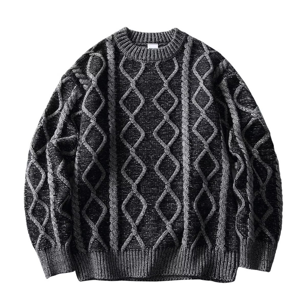 Diamond Aran Crew