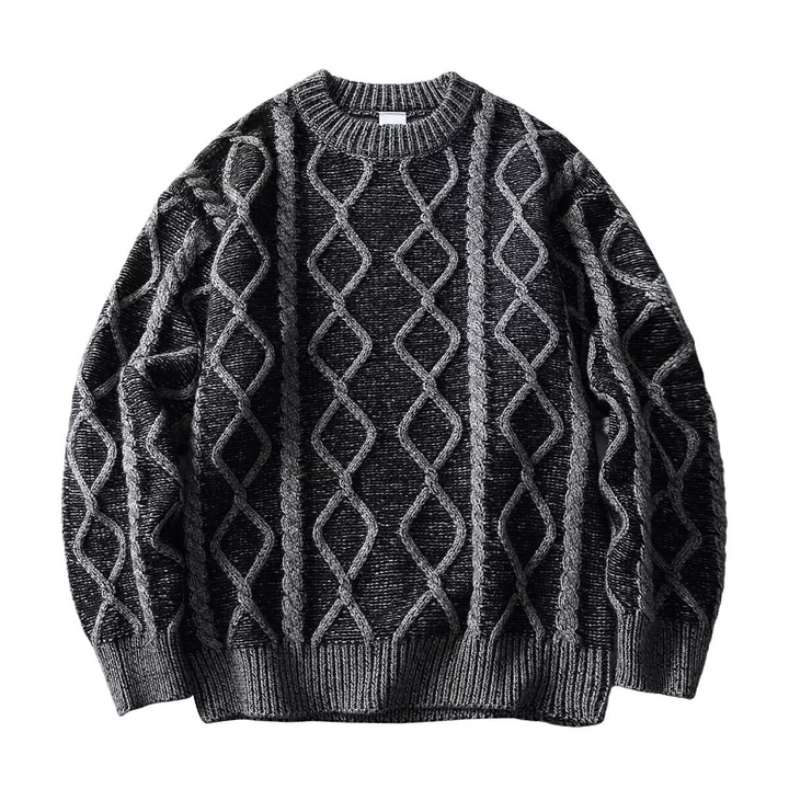 Diamond Aran Crew