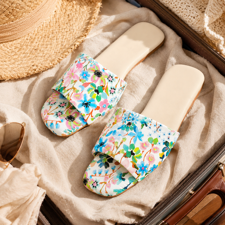 Blossom Côte Flat Mule