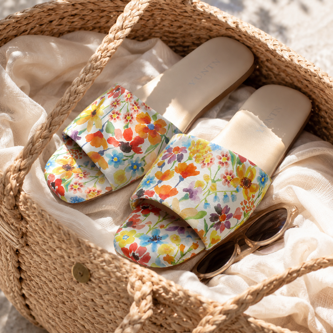 Blossom Côte Flat Mule