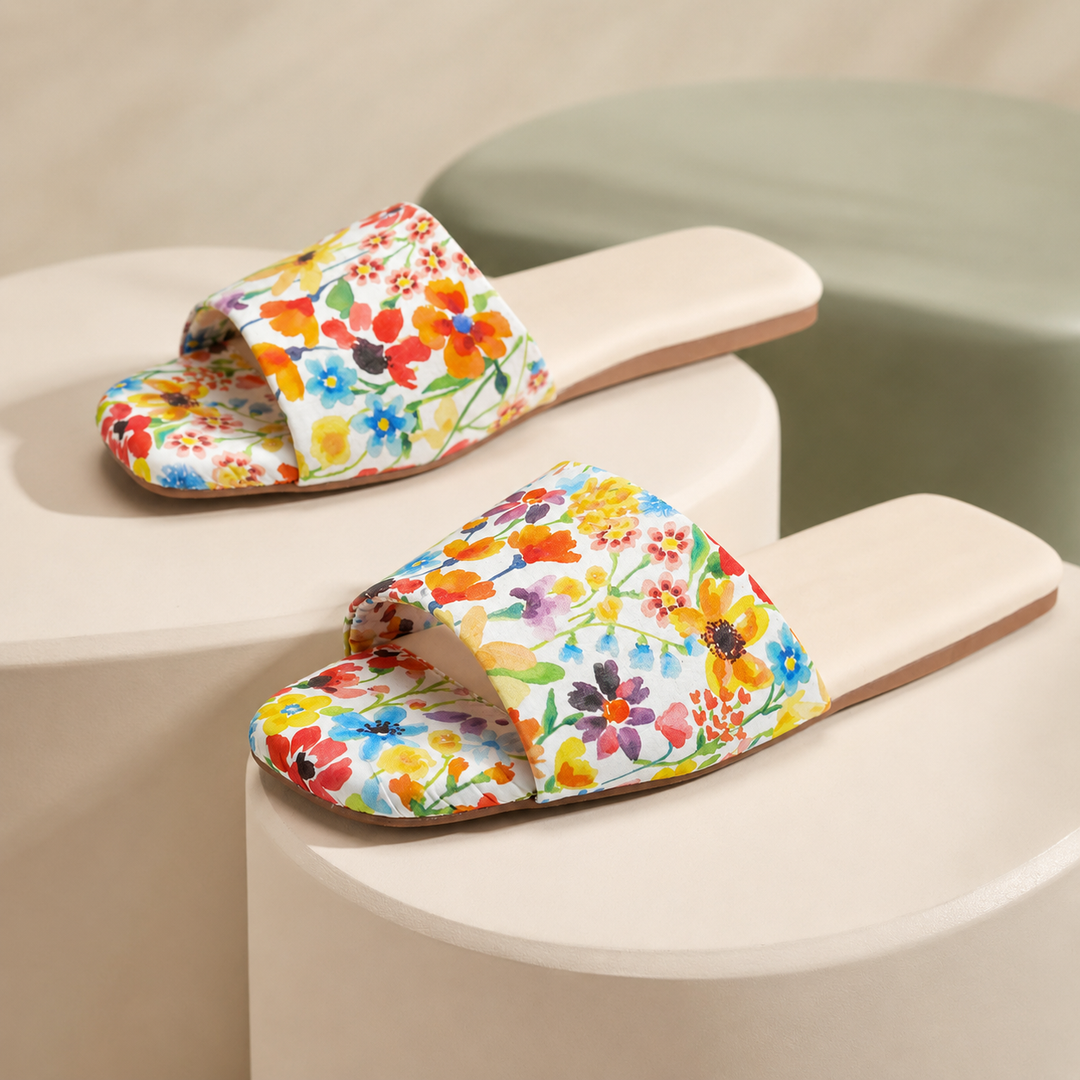 Blossom Côte Flat Mule