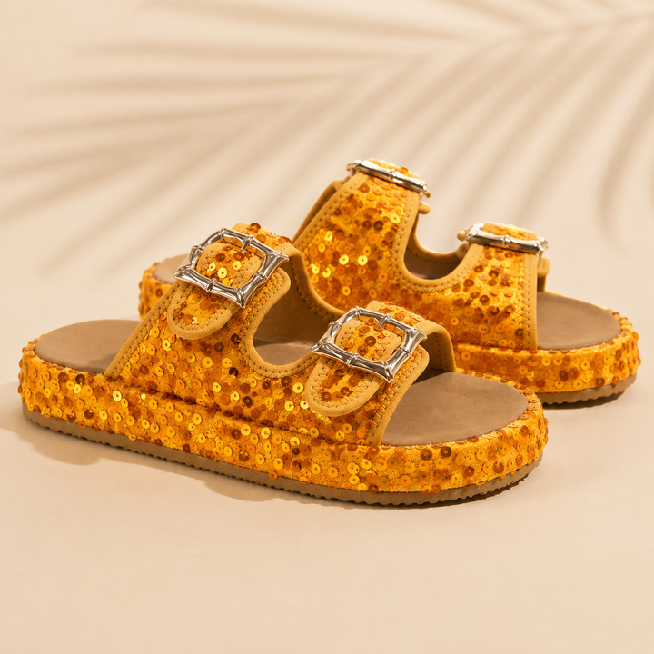 Aurore Sequin Sandals
