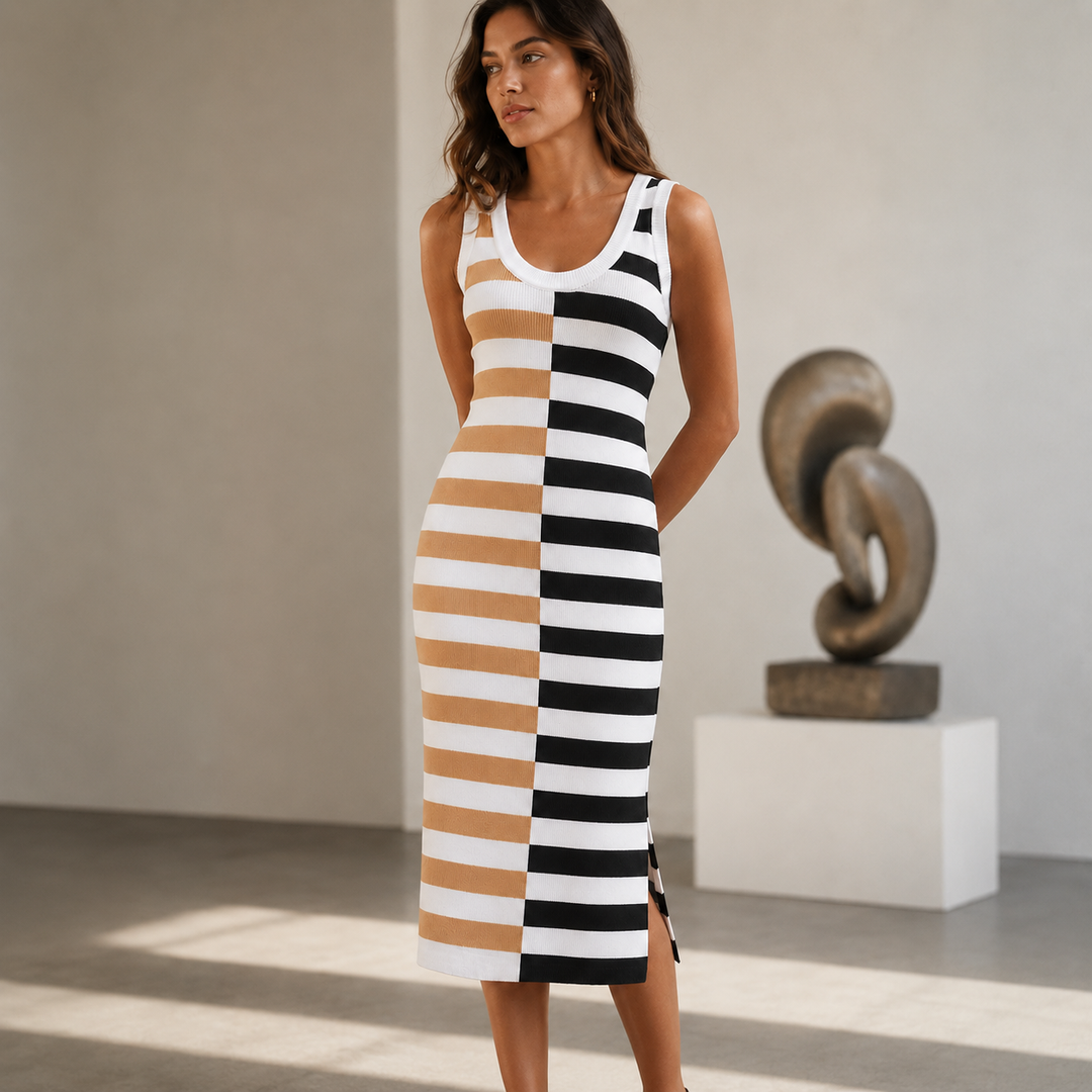 Riviera Colorblock Knit Maxi