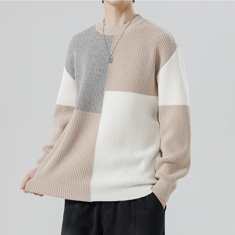 James Color-Block Knit Crewneck