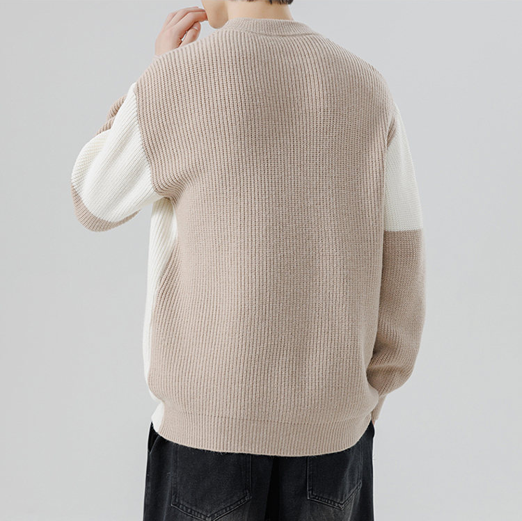 James Color-Block Knit Crewneck