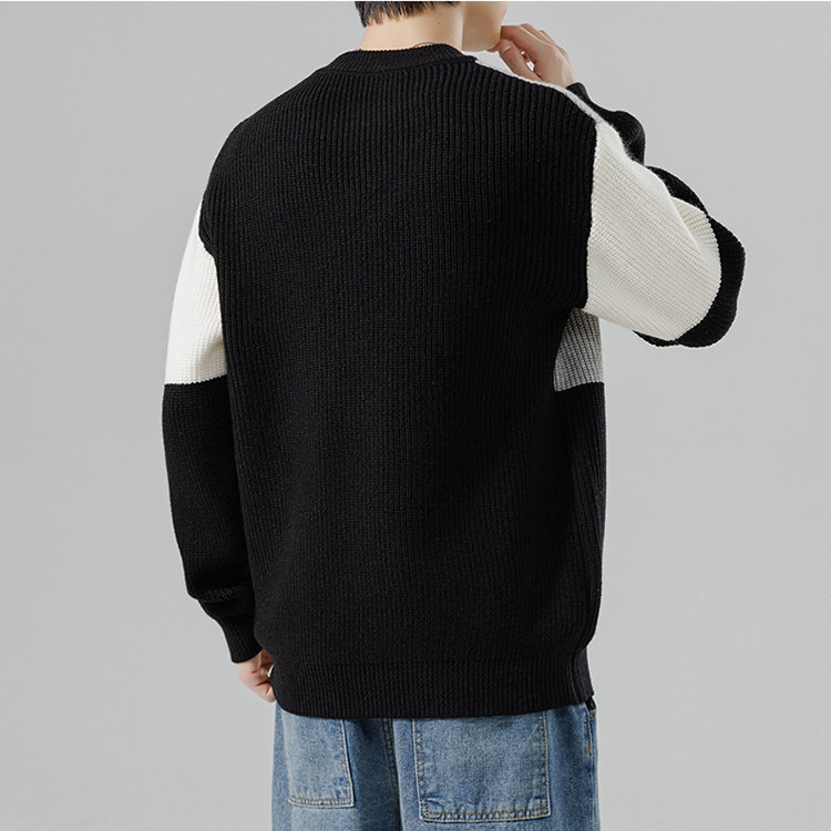 James Color-Block Knit Crewneck