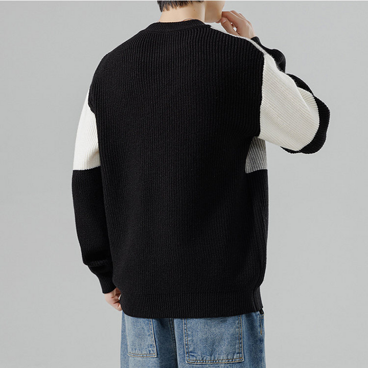 James Color-Block Knit Crewneck
