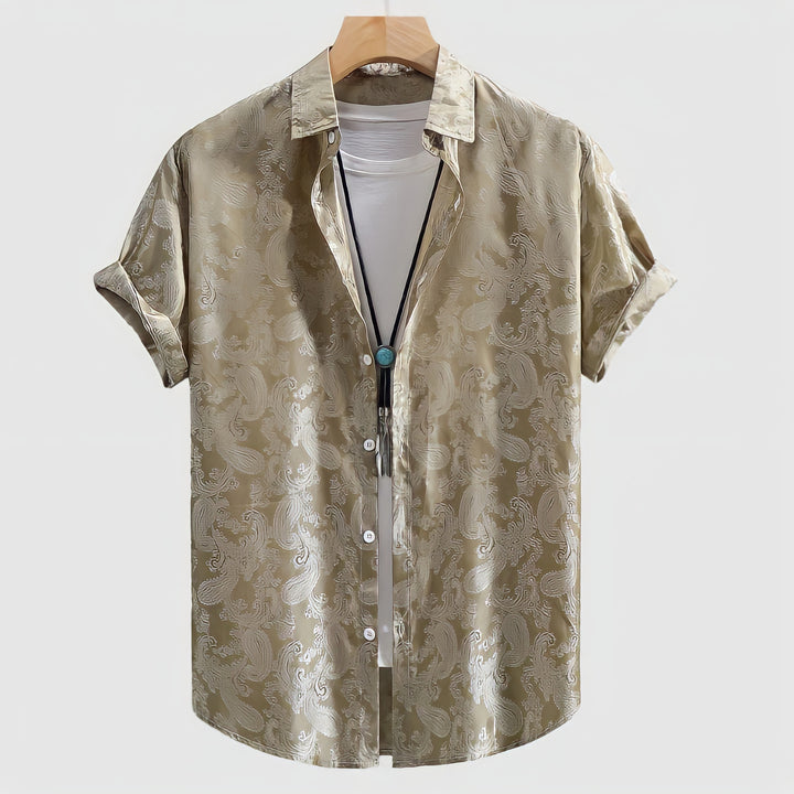 Silky Paisley Jacquard Shirt