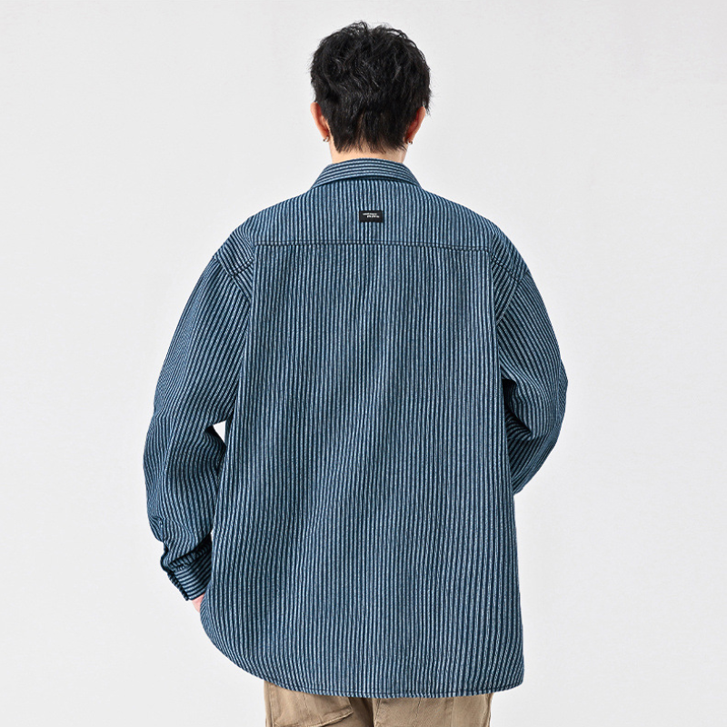 Indigo Jacquard Denim