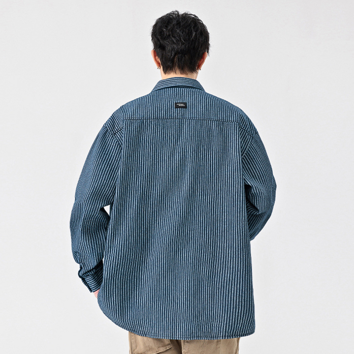 Indigo Jacquard Denim