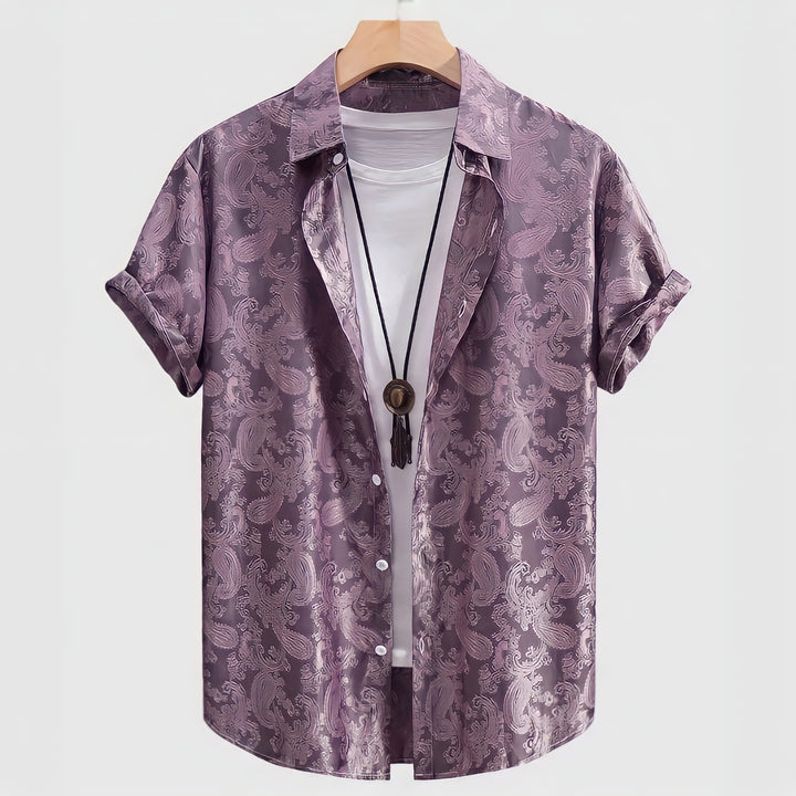 Silky Paisley Jacquard Shirt