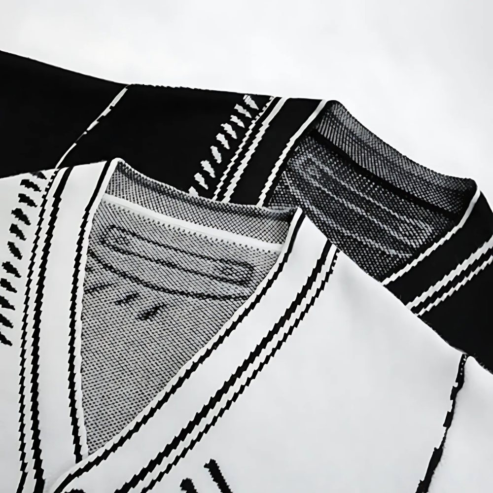 Oversized Animated Knitted Cardigan