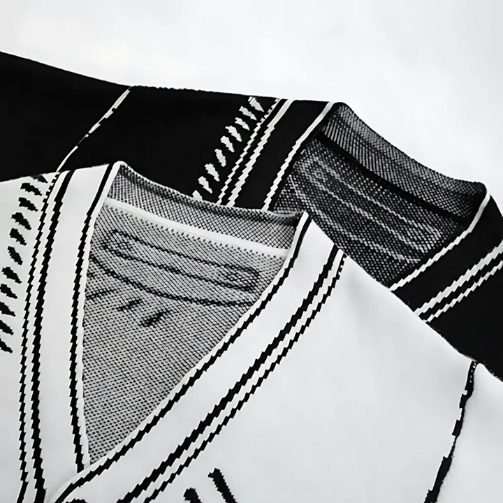 Oversized Animated Knitted Cardigan