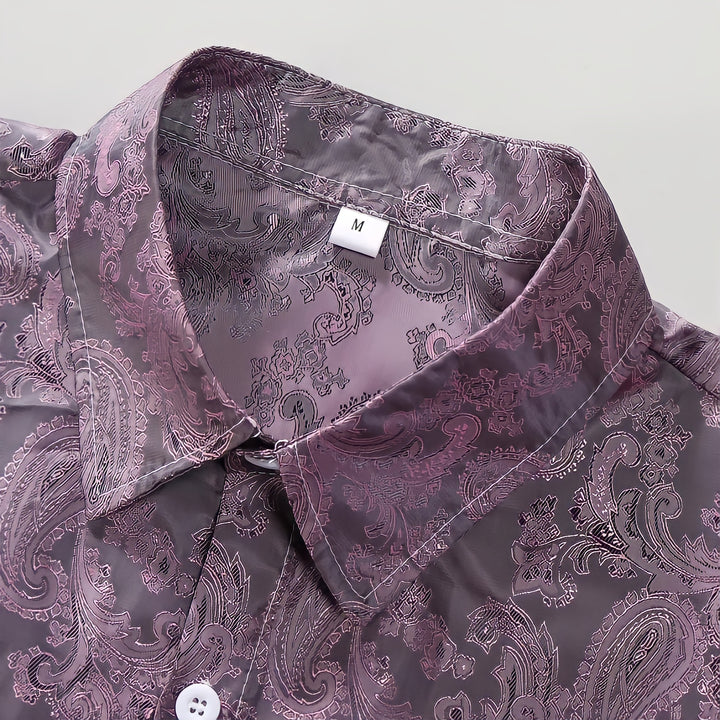 Silky Paisley Jacquard Shirt