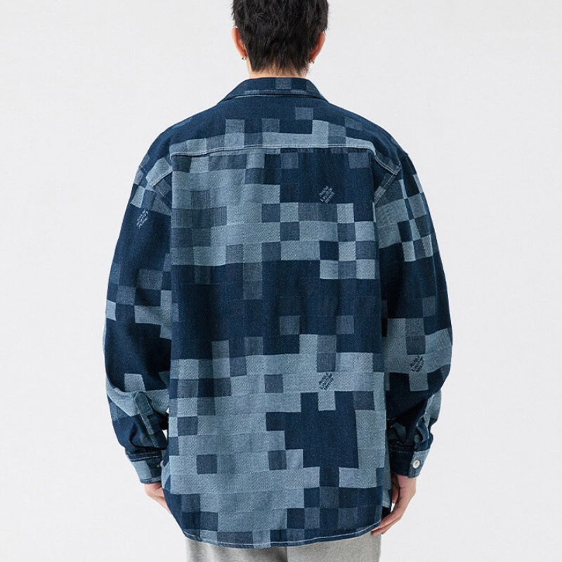 Indigo Jacquard Denim
