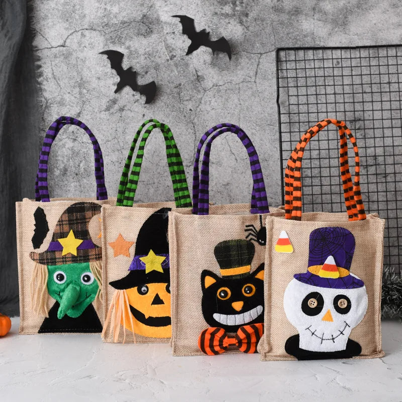 "Trick-or-Treat" Interactive Linen Tote