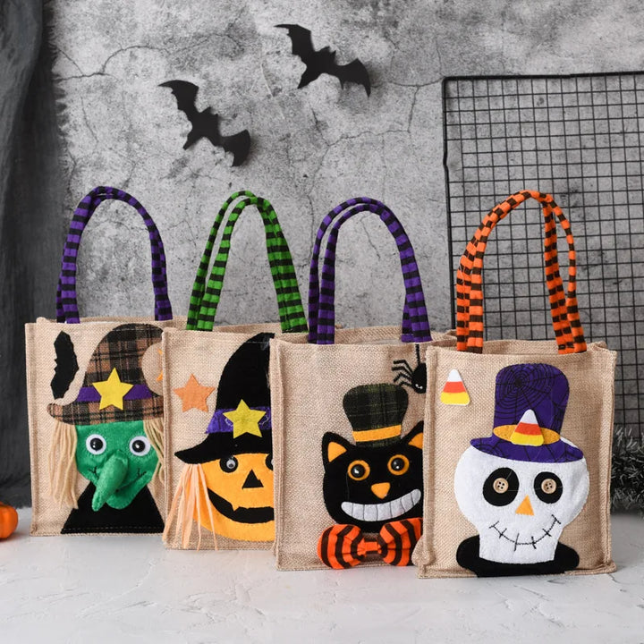 "Trick-or-Treat" Interactive Linen Tote