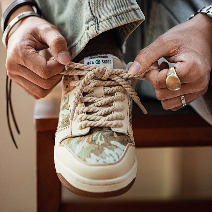 Oil Canvas Sneakers - Men's