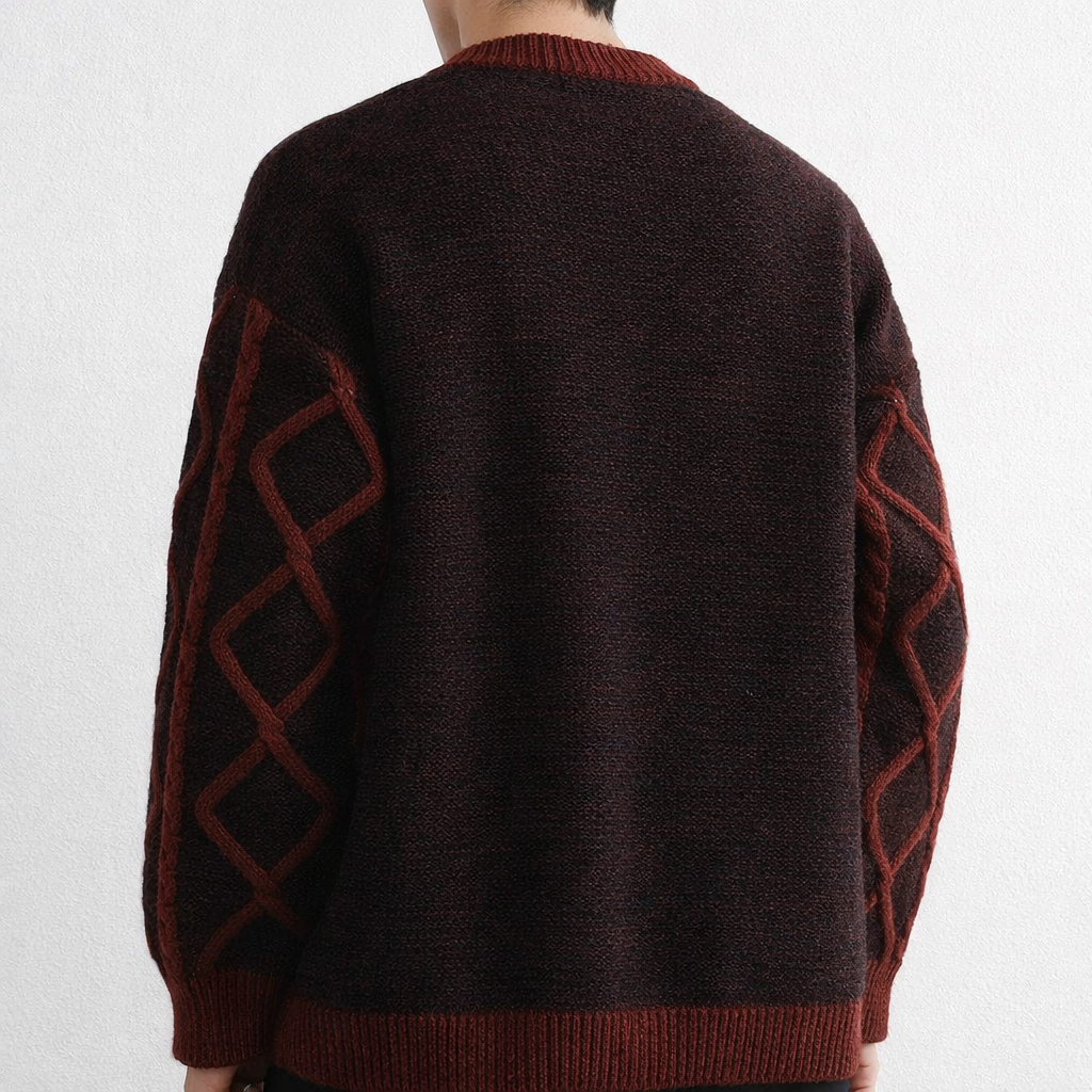 Diamond Aran Crew