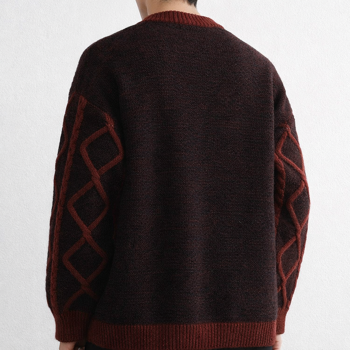 Diamond Aran Crew
