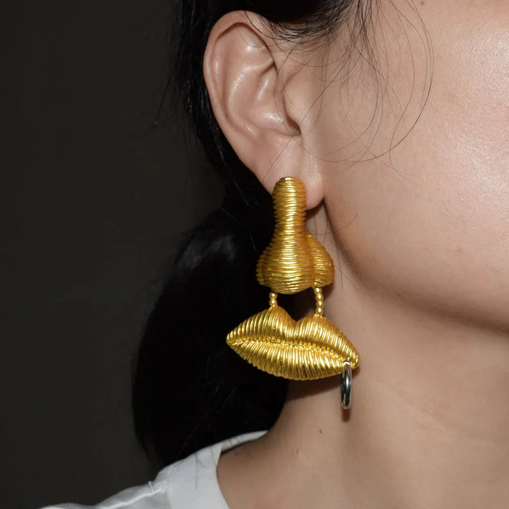 Aurora Spiral Drop Earrings