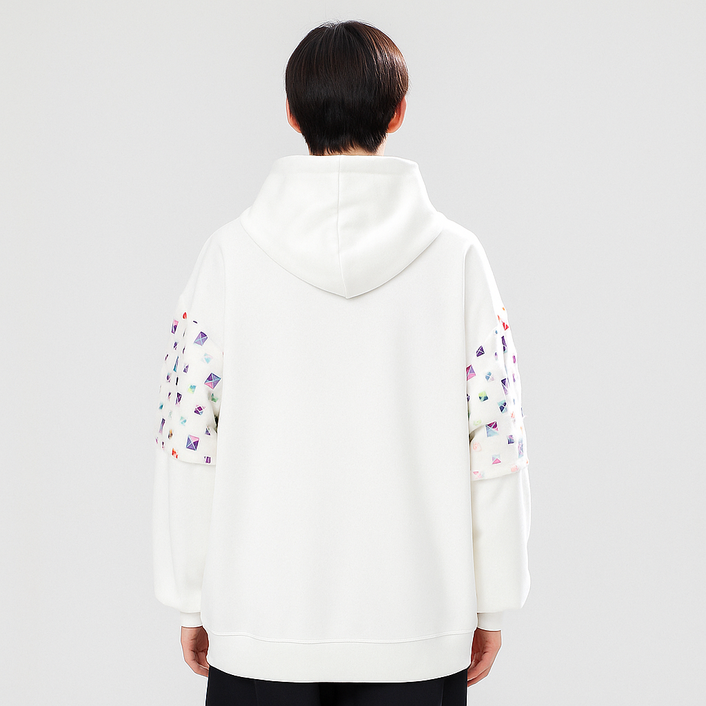 Mosaic Embroidered Hoodie