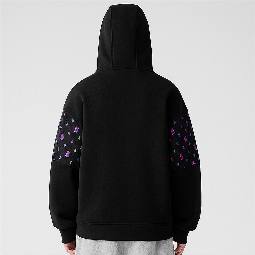 Mosaic Embroidered Hoodie