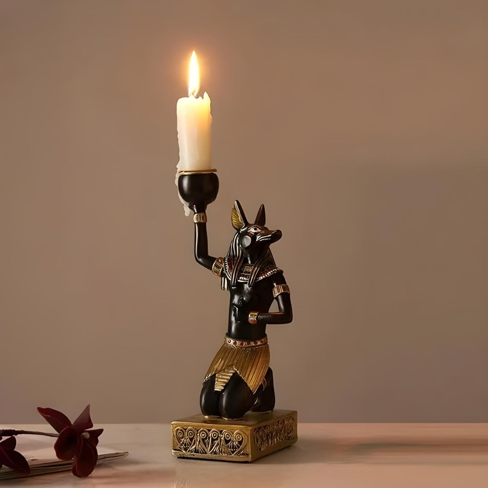 Ancient-Egypt Candle Holder Figurines