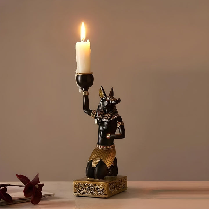 Ancient-Egypt Candle Holder Figurines