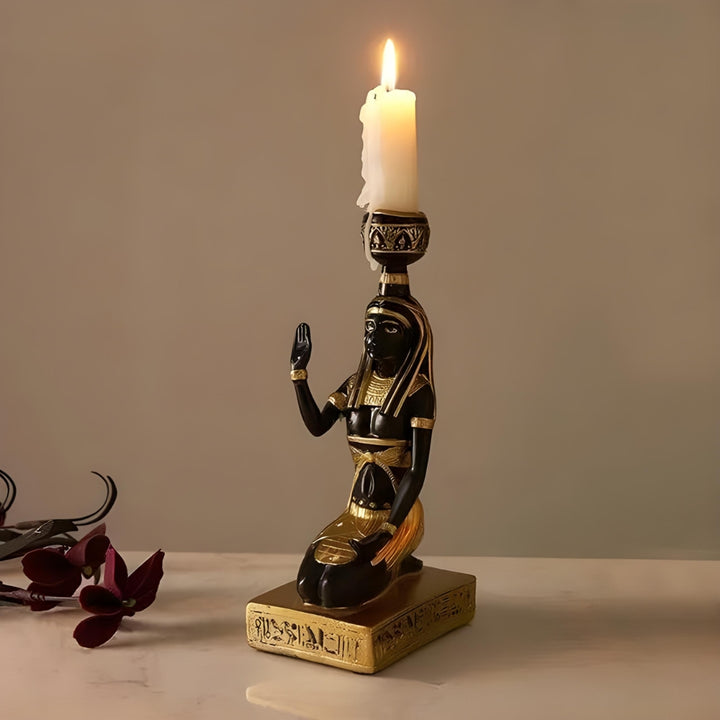 Ancient-Egypt Candle Holder Figurines