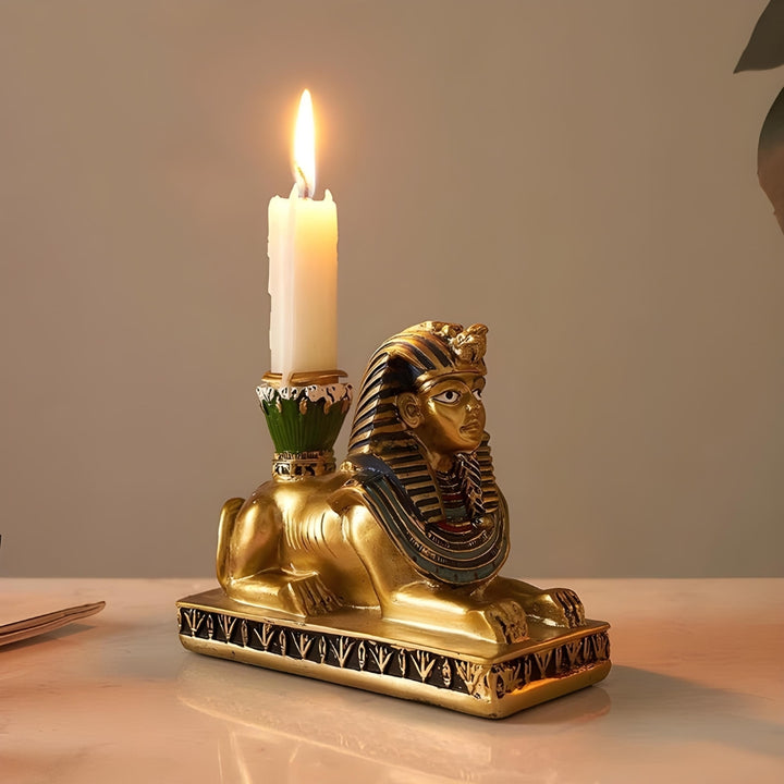 Ancient-Egypt Candle Holder Figurines
