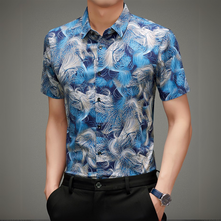 Nami Swirl Button-Up