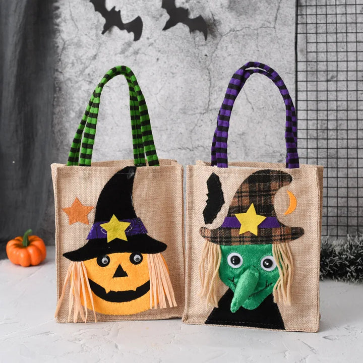 "Trick-or-Treat" Interactive Linen Tote