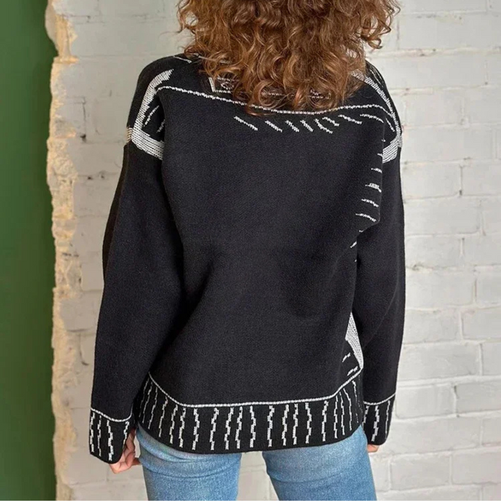 Oversized Animated Knitted Cardigan