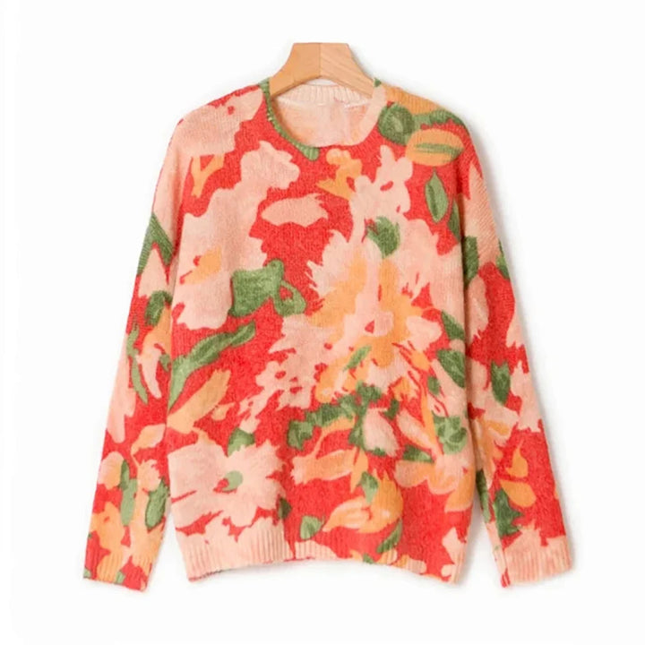 Floral Crewneck Sweater
