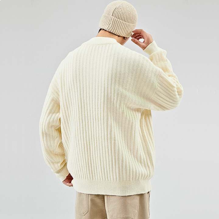 Relaxed Drape Chunky Knit Sweater