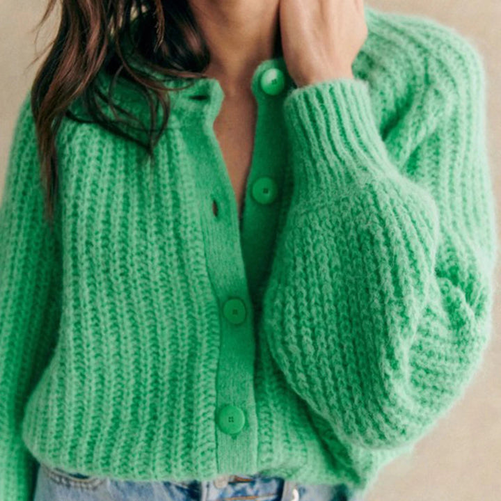 Cozy Knit Button-Up Cardigan