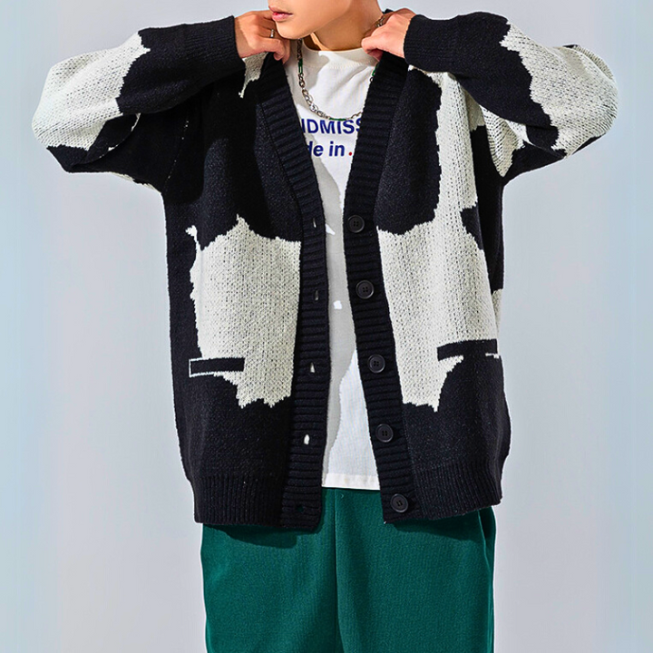 Cloudform Abstract Cardigan