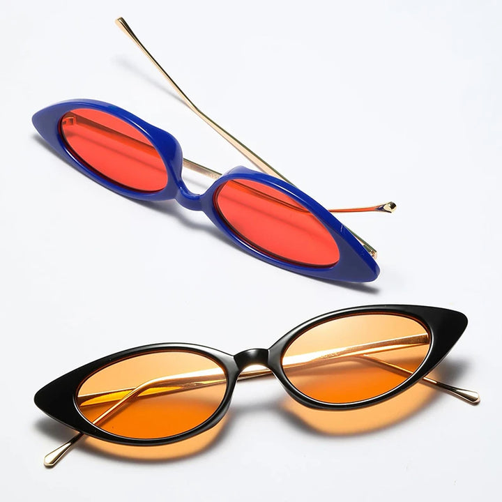 Slim Framed Golden Sunglasses