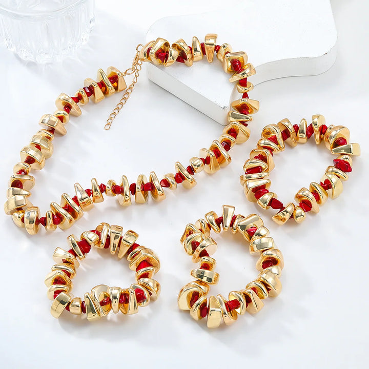 Aurelia Crimson Cascade Set
