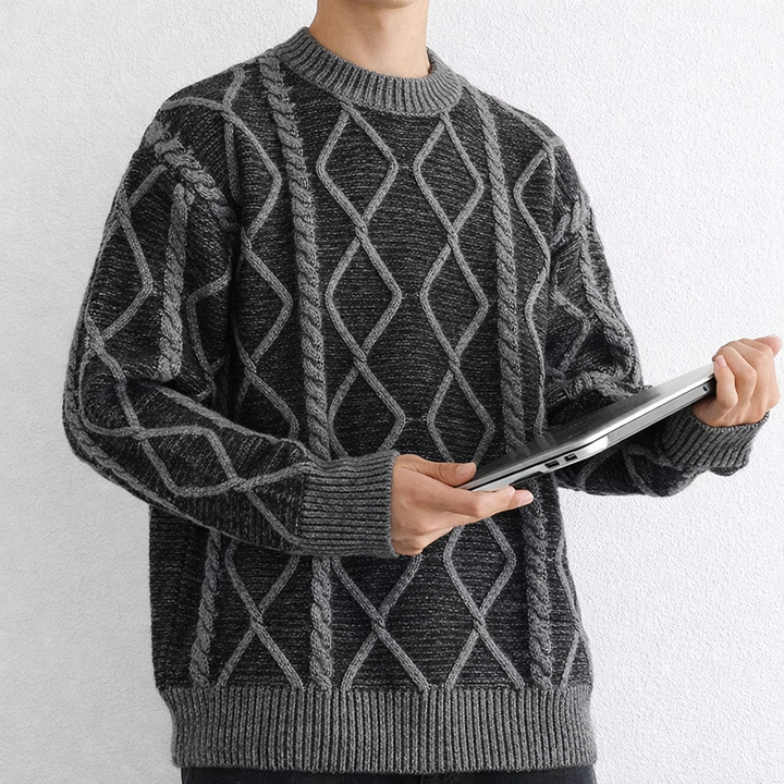Diamond Aran Crew