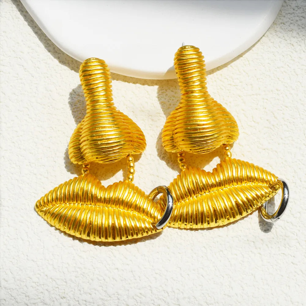Aurora Spiral Drop Earrings