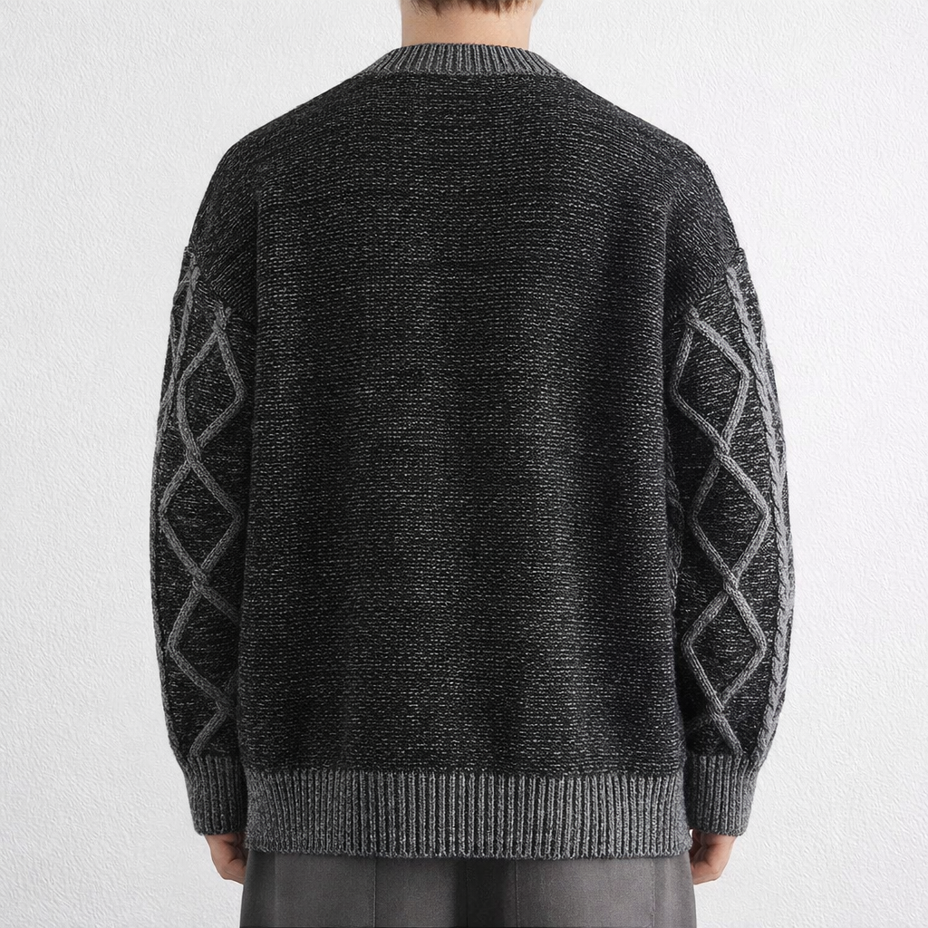 Diamond Aran Crew