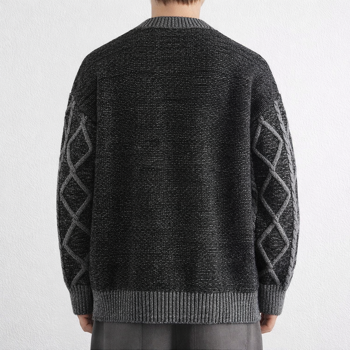 Diamond Aran Crew