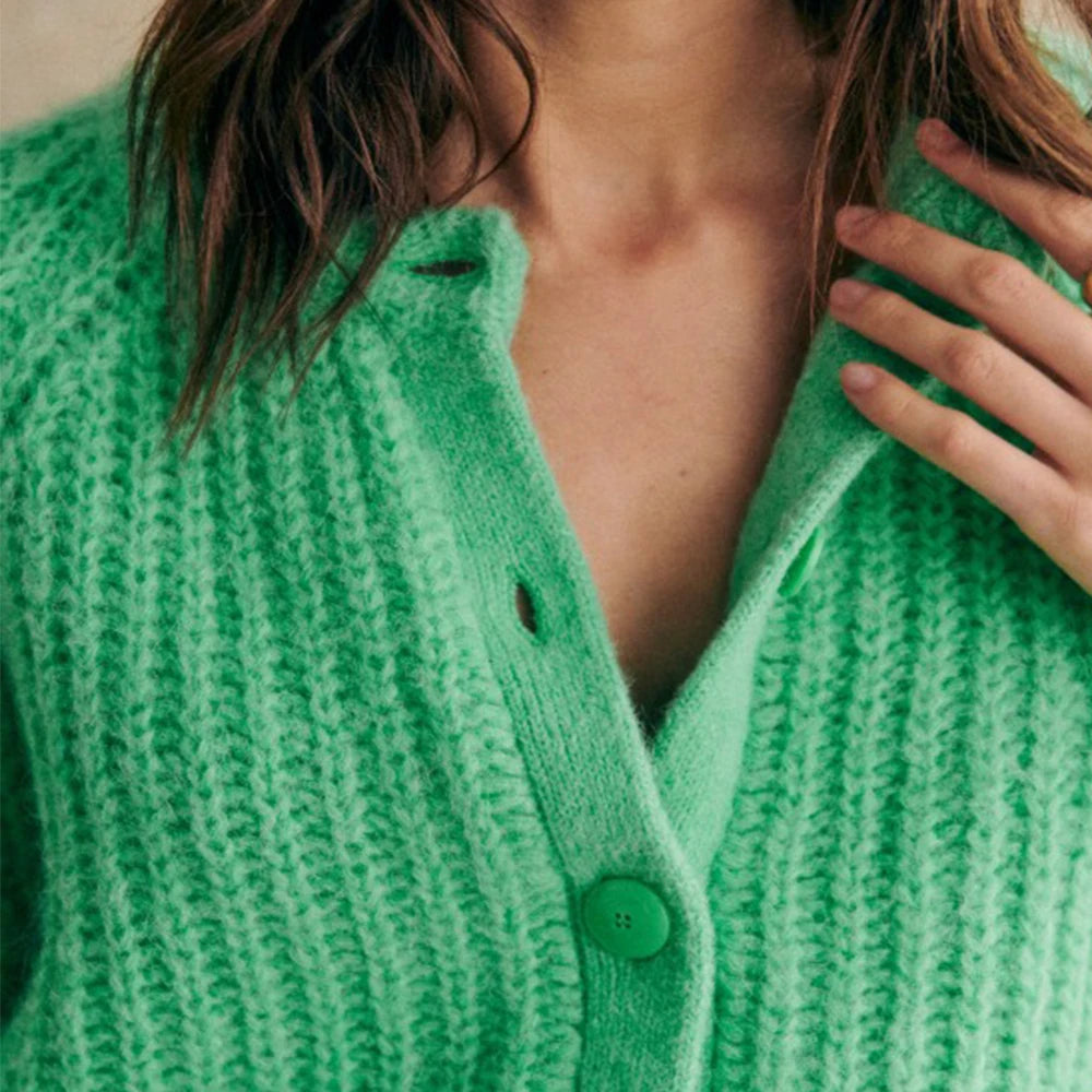 Cozy Knit Button-Up Cardigan