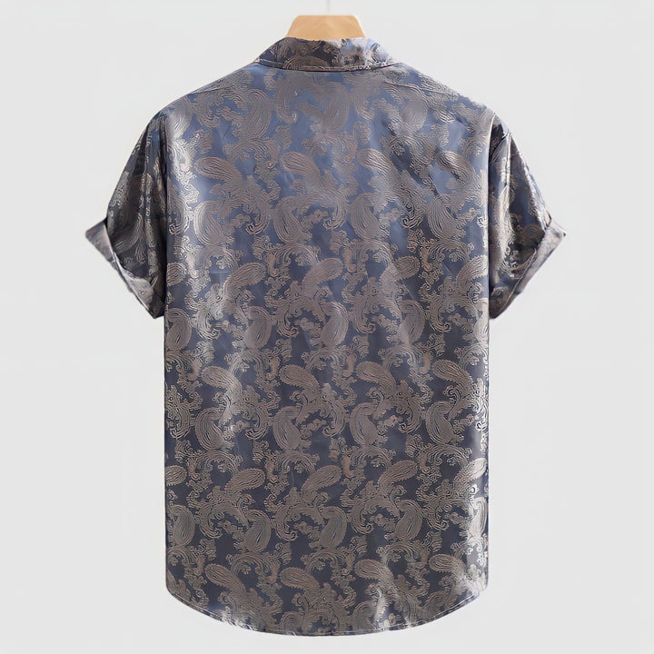 Silky Paisley Jacquard Shirt