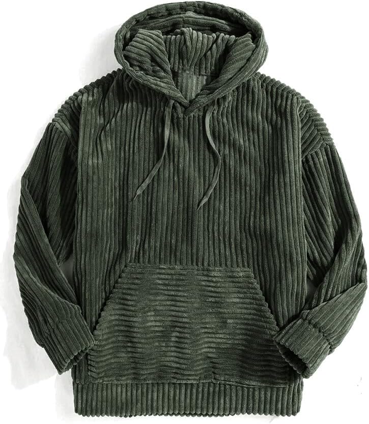 Corduroy Hooded Sweatshirt